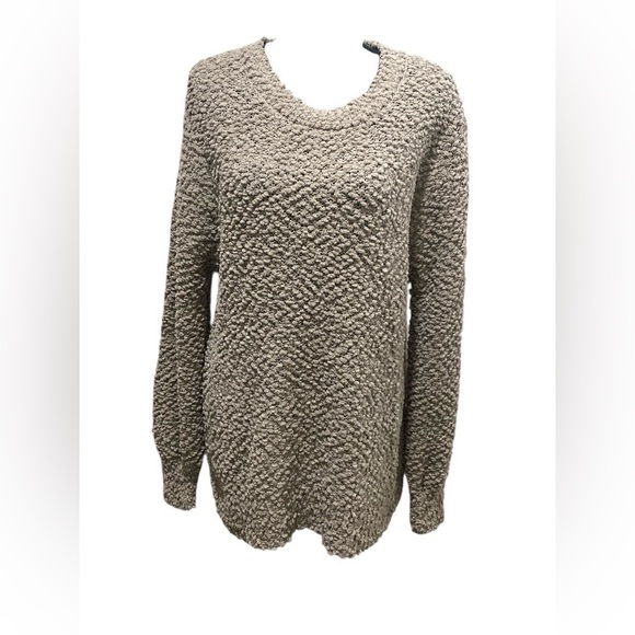 Zenana Outfitters Sweaters - Zenana Outfitters Textured Scoop Neck Sweater - Tan